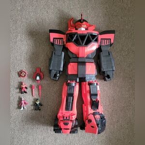 2015 Power Rangers Megazord Imaginext Playset 27" Fisher Price Rate All Red